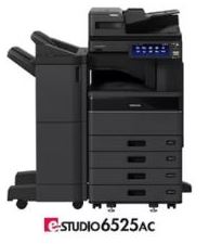 Black multifunction office printer with scanner